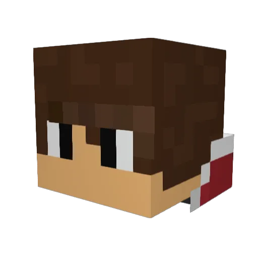 aabelx99 Minecraft avatar head, 3D render