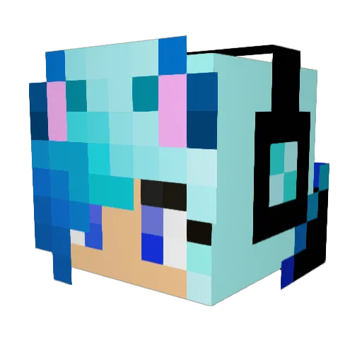 aackerman1 Minecraft avatar head, 3D render
