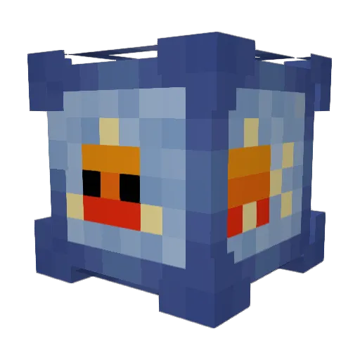 aacre Minecraft avatar head, 3D render