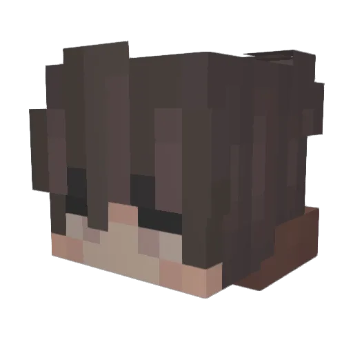 aadaamm Minecraft avatar head, 3D render