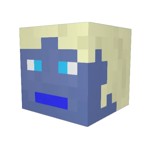 aadam1406 Minecraft avatar head, 3D render