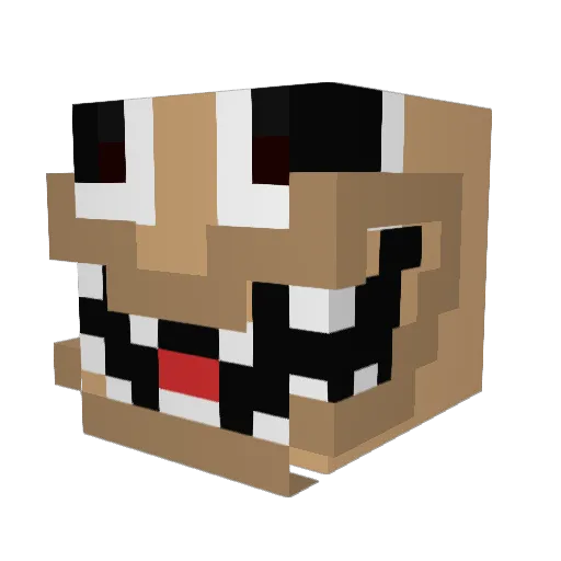 aag4 Minecraft avatar head, 3D render