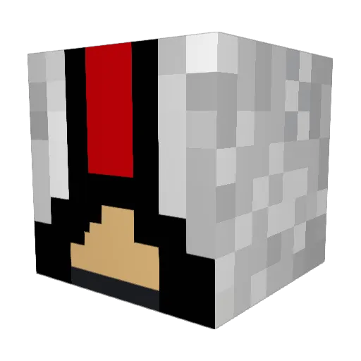 aaglin Minecraft avatar head, 3D render