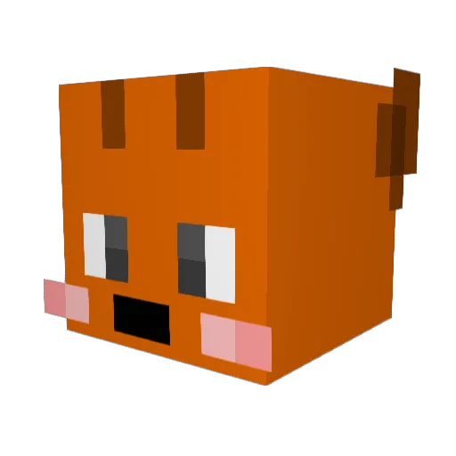 aagui Minecraft avatar head, 3D render