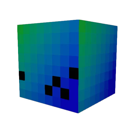 aahajp Minecraft avatar head, 3D render