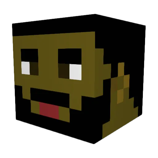 aaiman04 Minecraft avatar head, 3D render