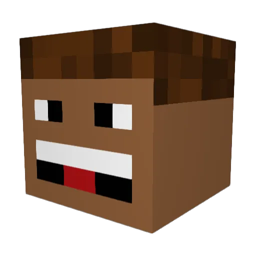 aaindustries Minecraft avatar head, 3D render
