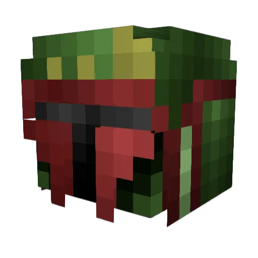 aajnin Minecraft avatar head, 3D render