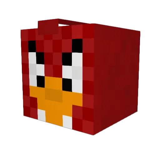 aaknkn Minecraft avatar head, 3D render
