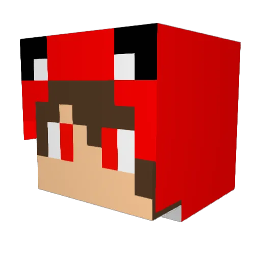 aalcaplay Minecraft avatar head, 3D render