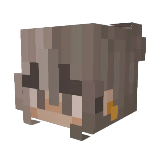 aalizzle Minecraft avatar head, 3D render