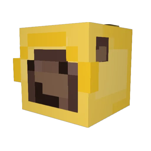 aalnnu Minecraft avatar head, 3D render