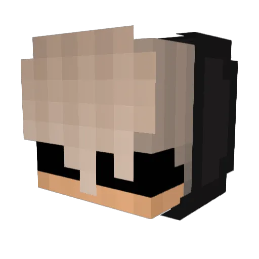 aaloha Minecraft avatar head, 3D render
