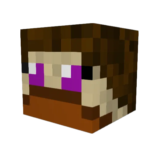 aalqz Minecraft avatar head, 3D render
