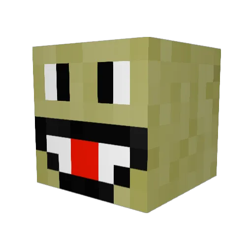 aalxi Minecraft avatar head, 3D render