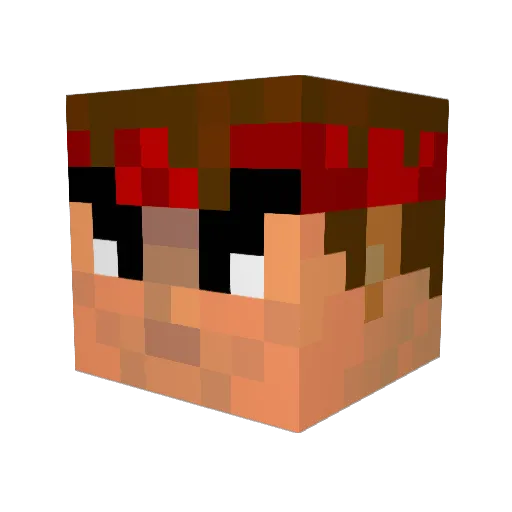 aamal Minecraft avatar head, 3D render