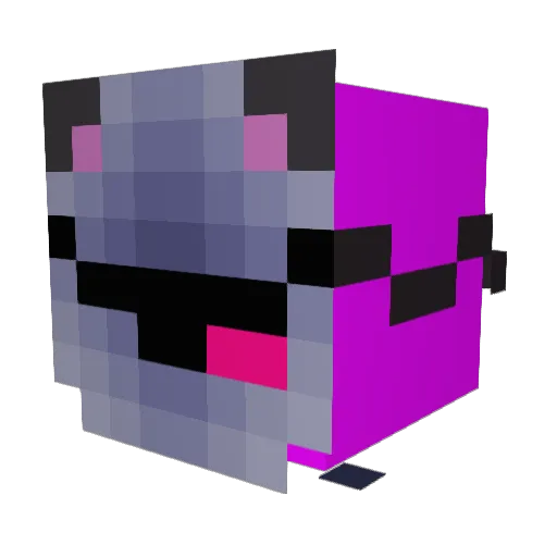 aamd Minecraft avatar head, 3D render