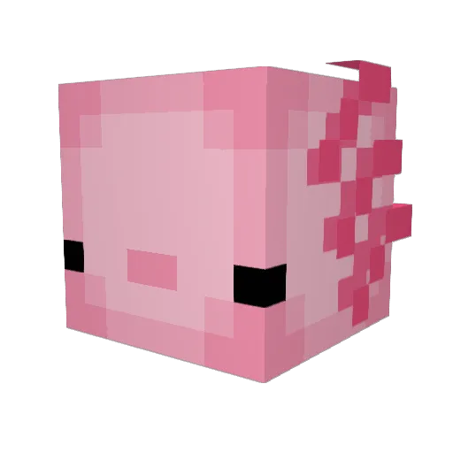aampharos Minecraft avatar head, 3D render