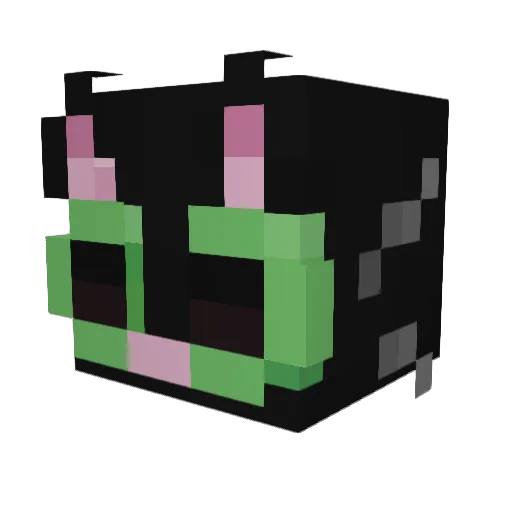aangelii Minecraft avatar head, 3D render
