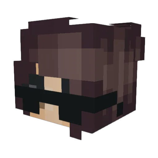 aangelina67 Minecraft avatar head, 3D render