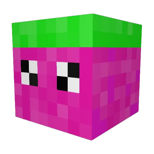aapja Minecraft avatar head, 3D render