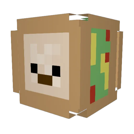 aaple_pie Minecraft avatar head, 3D render