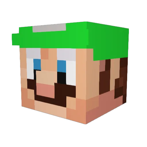 aapreme Minecraft avatar head, 3D render