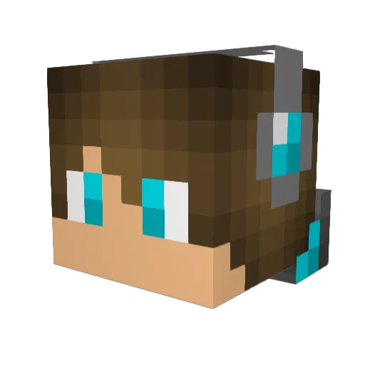 aar90 Minecraft avatar head, 3D render