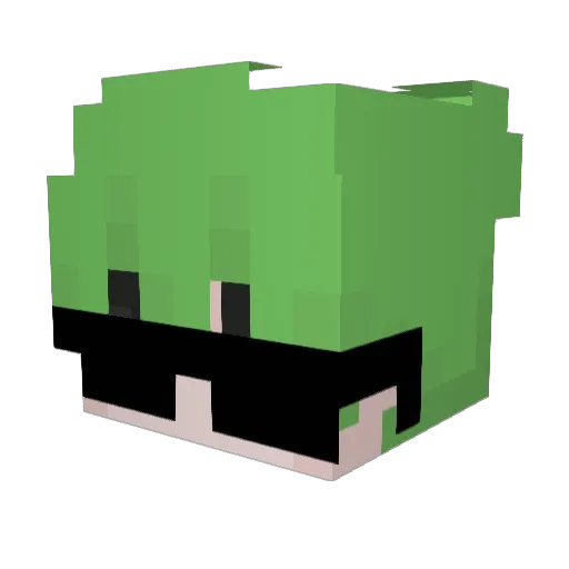 aarall Minecraft avatar head, 3D render