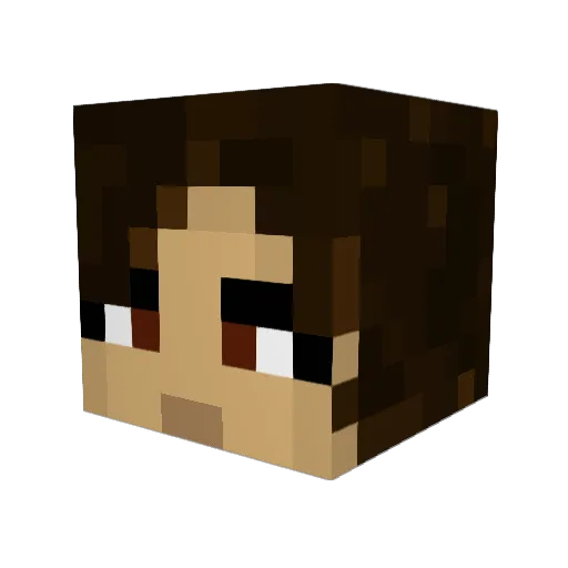 aaranyaa Minecraft avatar head, 3D render