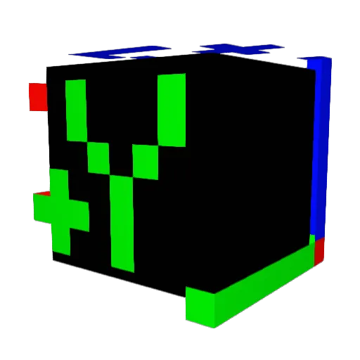 aarborg Minecraft avatar head, 3D render