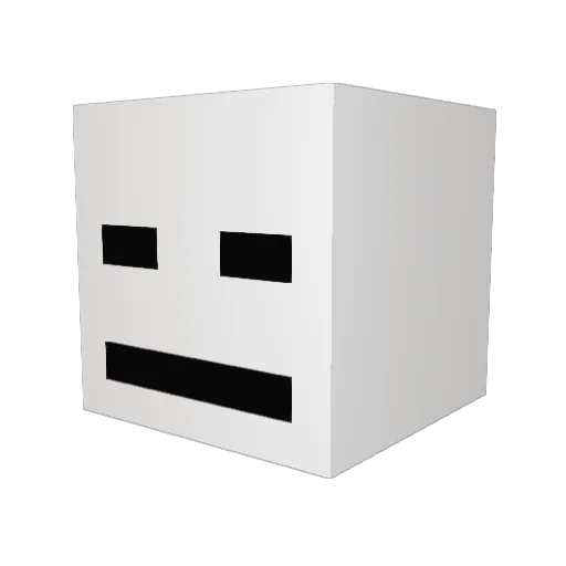 aardappelheer Minecraft avatar head, 3D render