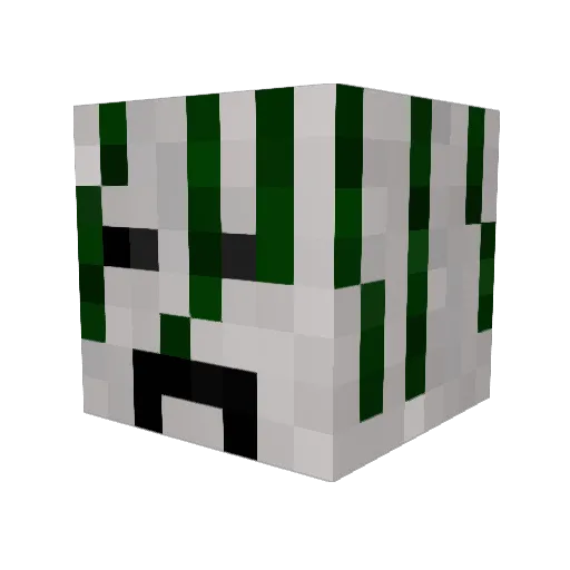 aareks Minecraft avatar head, 3D render