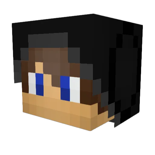 aaron21187 Minecraft avatar head, 3D render