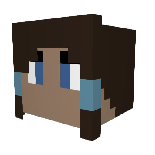 aaron224 Minecraft avatar head, 3D render