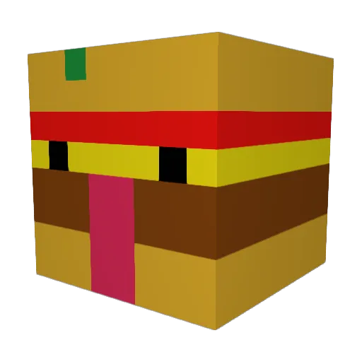 aaron371587 Minecraft avatar head, 3D render