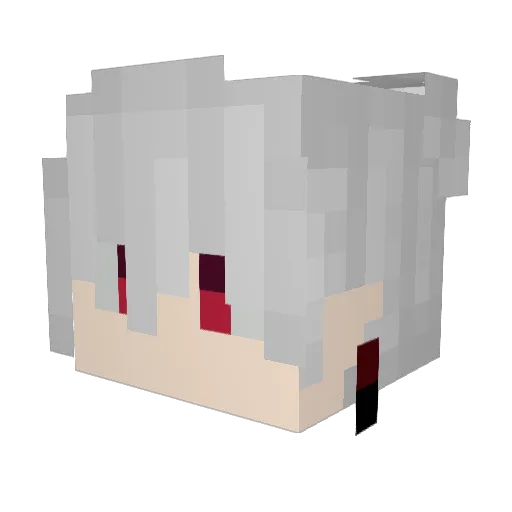 aaronTheVampire Minecraft avatar head, 3D render