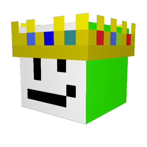 aaron_pvp Minecraft avatar head, 3D render