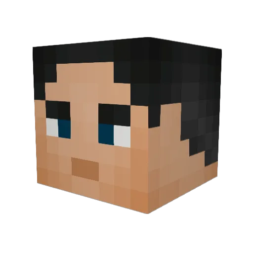 aaronb97 Minecraft avatar head, 3D render