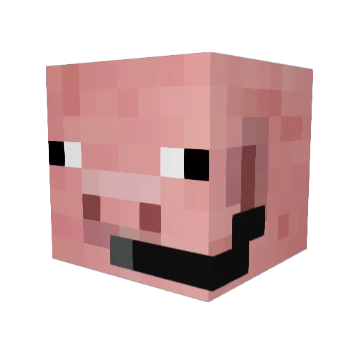 aaronhamblet Minecraft avatar head, 3D render