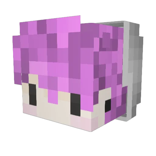 aaronhills Minecraft avatar head, 3D render