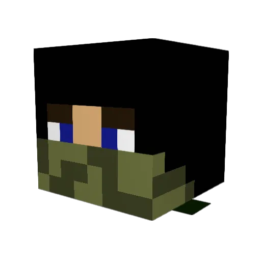 aaronmaymin Minecraft avatar head, 3D render