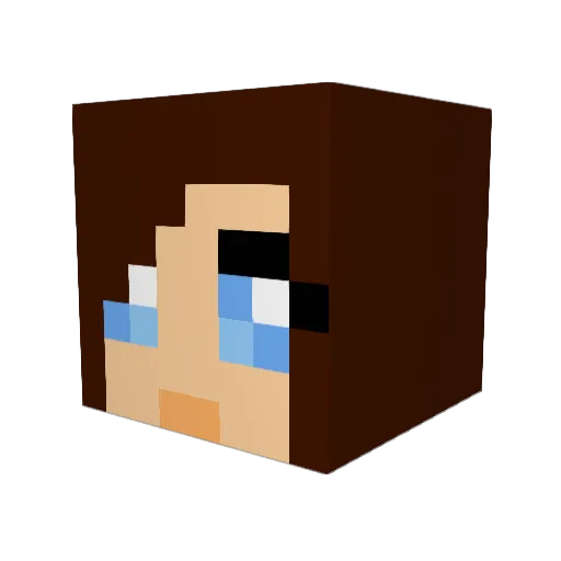 aaronscientiae Minecraft avatar head, 3D render