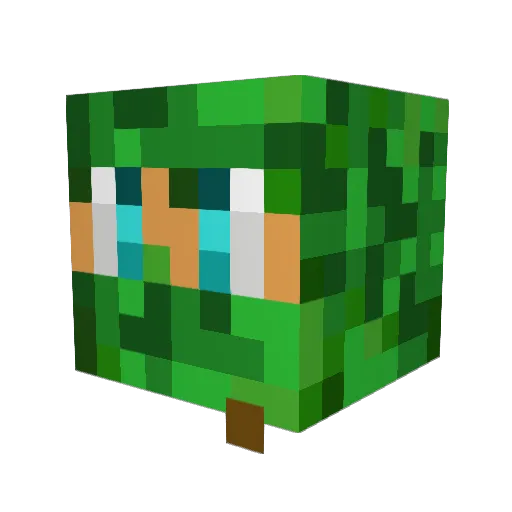 aaronwalker1 Minecraft avatar head, 3D render