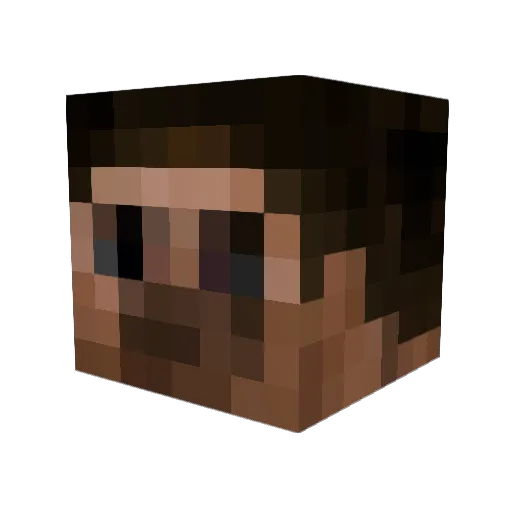 aaroww Minecraft avatar head, 3D render