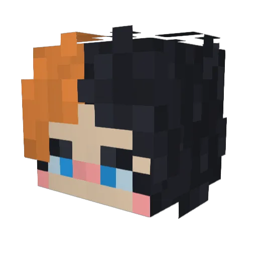 aarqui Minecraft avatar head, 3D render