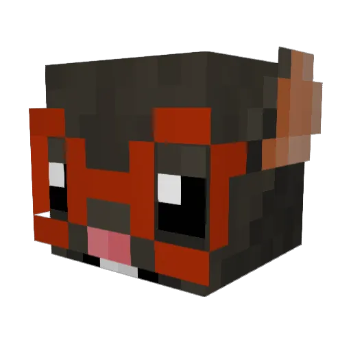 aartemus Minecraft avatar head, 3D render