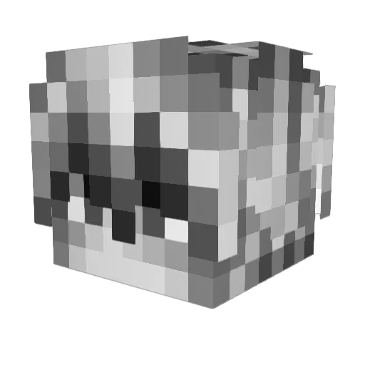 aarturmorgan Minecraft avatar head, 3D render