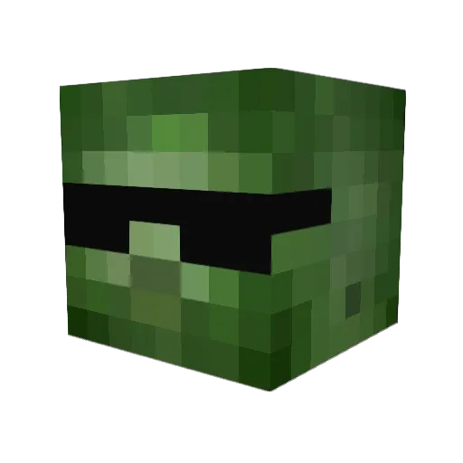 aathegreat Minecraft avatar head, 3D render