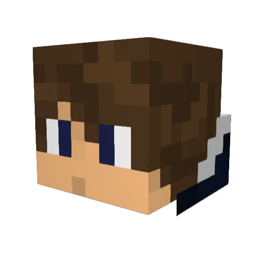aatu14 Minecraft avatar head, 3D render